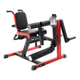 Leg Extension and Curl Machine, Seated Leg Rotary Extension for Thigh, Adjustable Lower Body Specialty Exercises Equipment