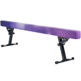 Adjustable Balane Beam for Kids, 8FT Gymnastics Beam, High and Low Floor Beams of 5 Adjustable Heights for All Gymnastic Levels