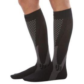 Compression Socks For Men&Women Best Graduated Athletic Fit For Running Flight Travel Boost Stamina Circulation&Recovery Socks (Option: Black 3PC-L XL)