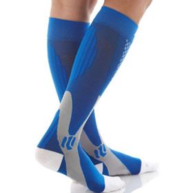 Compression Socks For Men&Women Best Graduated Athletic Fit For Running Flight Travel Boost Stamina Circulation&Recovery Socks (Option: Blue 6PC-L XL)