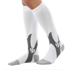 Compression Socks For Men&Women Best Graduated Athletic Fit For Running Flight Travel Boost Stamina Circulation&Recovery Socks (Option: White 6PC-L XL)