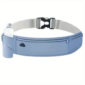 Breathable Invisible Running Waist Pack - Nylon With Lock Closure, Reflective Strips & Multiple Pockets For Hiking, Dog Walking, Gym - Unisex Des (Option: Blue)