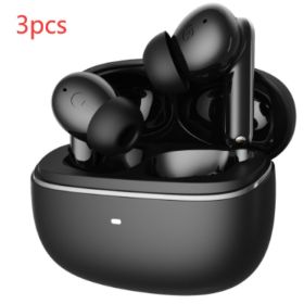 Wireless Bluetooth Noise Reduction In-ear Headphones (Option: Black 3pcs-ENC Noise Cancellation)