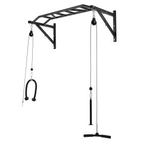 Pull Up Bar, Multi-Grip Wall Mounted Pull Ups, 50 in Width Multifunctional Chin Up Training Station (default: Default)