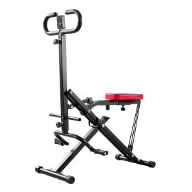 Squat Machine, Deep Squat Rowing Machine for Home, Easy Setup & Foldable Exercise Equipment (Product Style: 3-Rope Neutral Color)