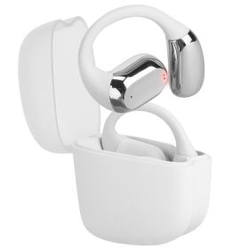 1 Set Wireless V5.4 Open Ear Earbuds With Earhook LED Display Charging Case IPX5 Waterproof 300Hrs Standby Time Touch Control Stereo Sport Headph (Option: White)